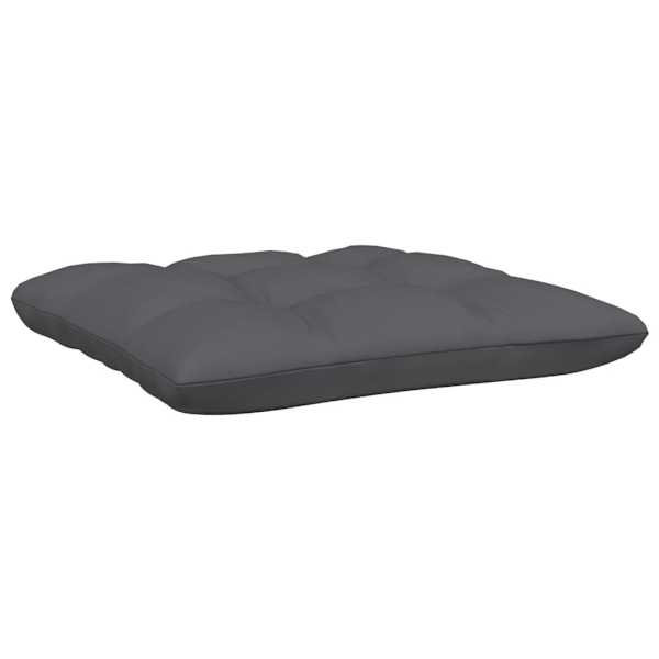 vidaXL Loungegrupp med dynor 7 delar massiv furu grå