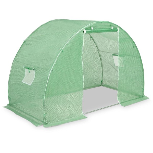 vidaXL Växthus 4,5m² 300x150x200 cm Grön