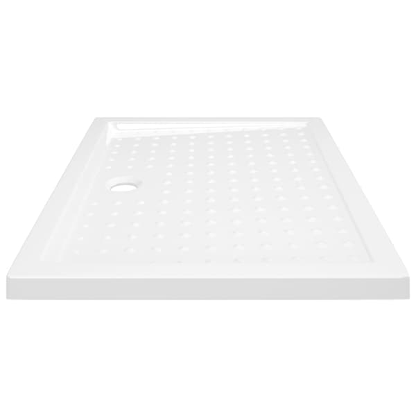 vidaXL Duschkar med prickar vit 90x70x4 cm ABS Vit