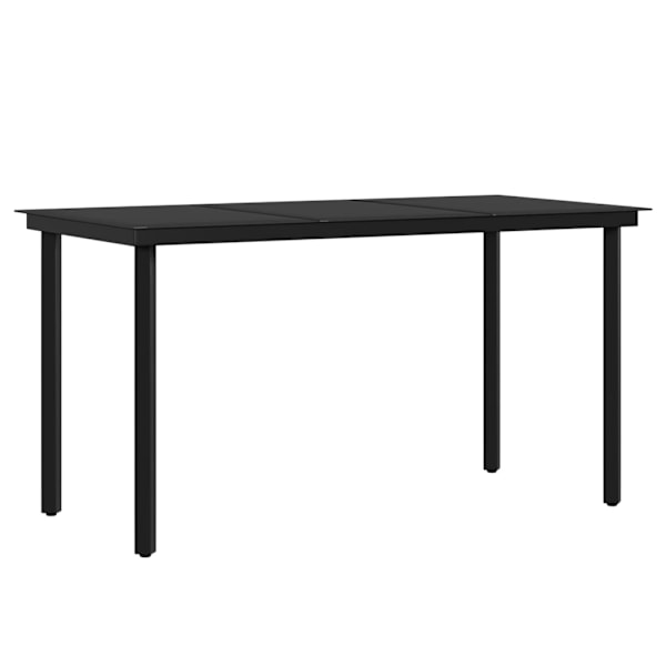 vidaXL Matgrupp för trädgården med dynor 5 delar beige och svart Beige