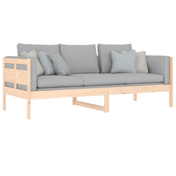 vidaXL Dagbädd 80x200 cm massiv furu Brun