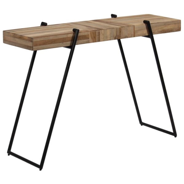 vidaXL Konsolbord återvunnen teak 120x35x81 cm Brun