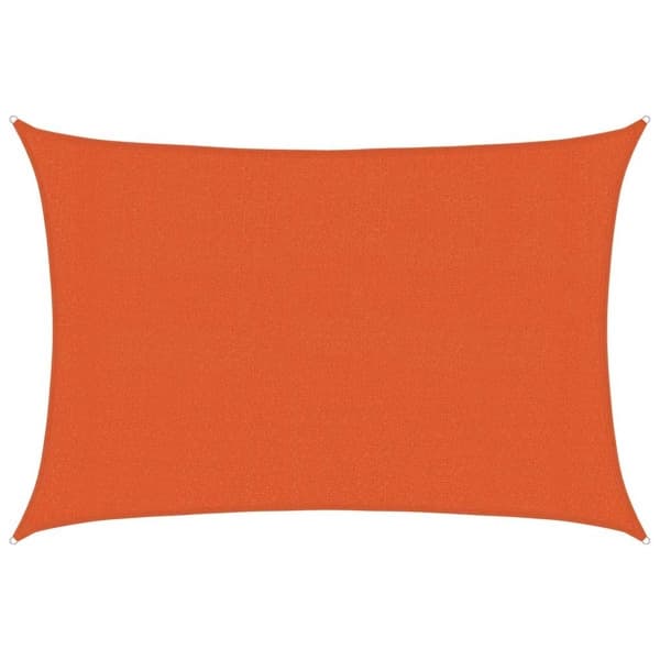 vidaXL Solsegel 160 g/m² rektangulär orange 3x4,5 m HDPE Orange