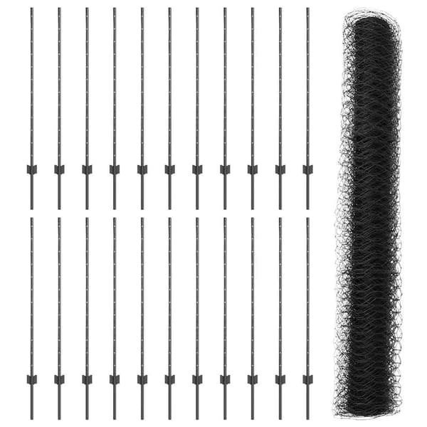 vidaXL Svetsat trådstängsel 50 x 1,2 m (B x H) PVC-belagda stål Grå Grå