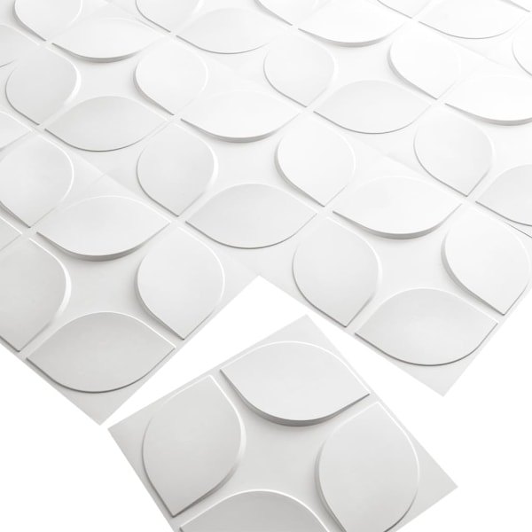 WallArt 3D Väggpaneler 24 st GA-WA06 sweeps Vit