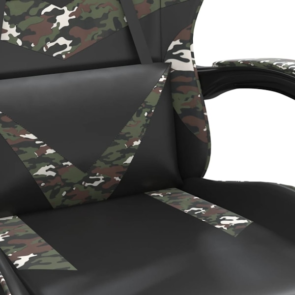 vidaXL Gamingstol svart och kamouflage konstläder Flerfärgsdesign