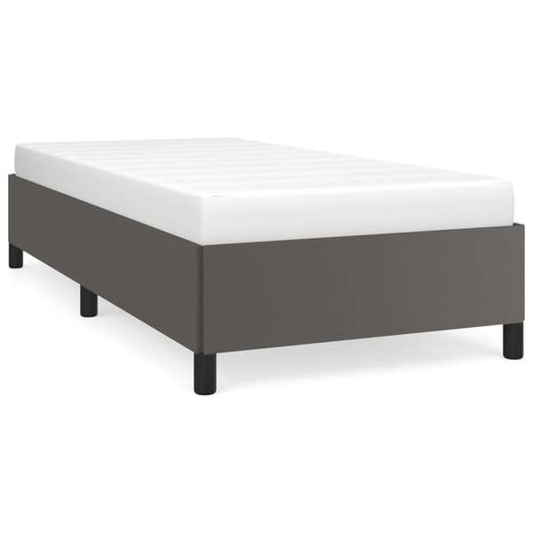 vidaXL Sängram grå 90x200 cm konstläder Grå