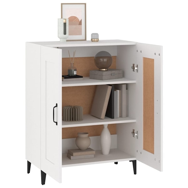 vidaXL Skänk vit 69,5x34x90 cm konstruerat trä Vit