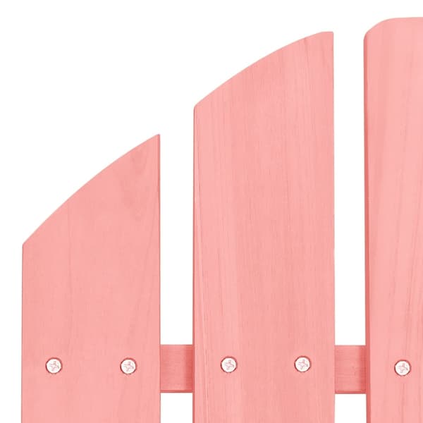 vidaXL Adirondackstol massivt granträ rosa Rosa