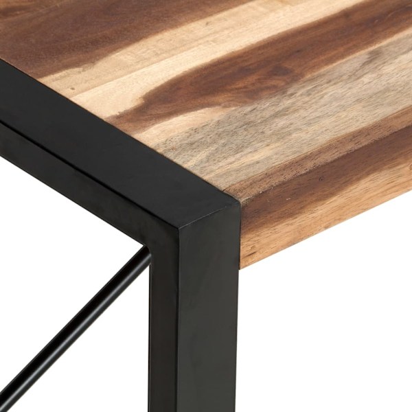 vidaXL Soffbord 120x60x40 cm massivt trä Brun