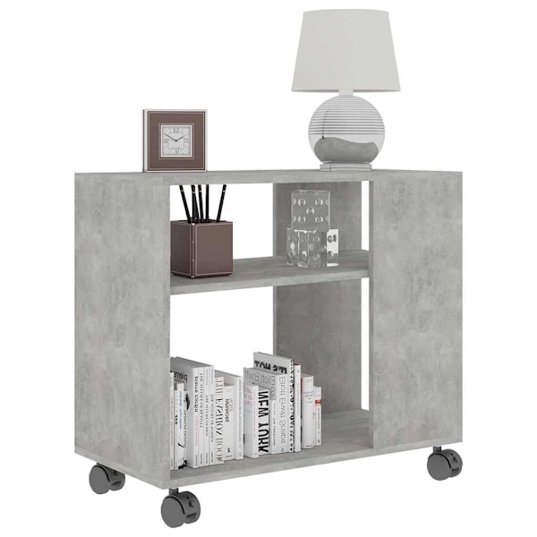 vidaXL Sidobord betonggrå 70x35x55 cm konstruerat trä grå