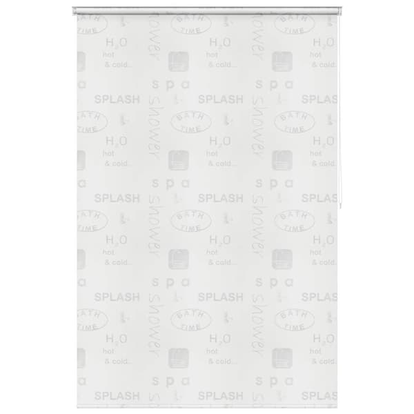 vidaXL Rullgardin för dusch 140x240 cm stänk grå