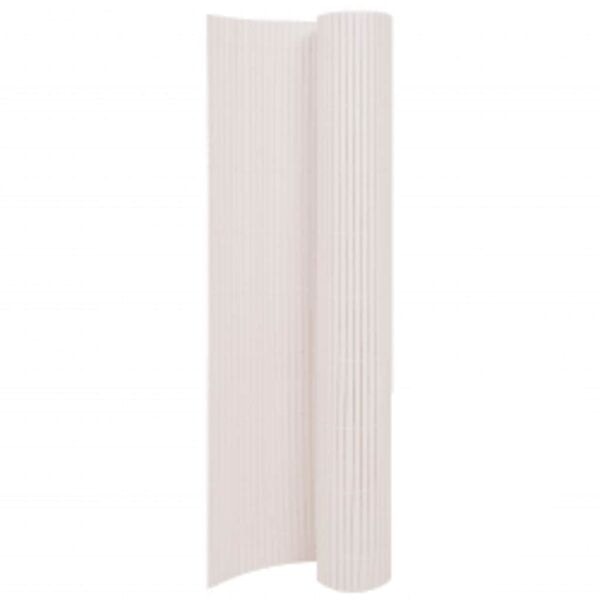 vidaXL Insynsskydd 110x400 cm vit Vit