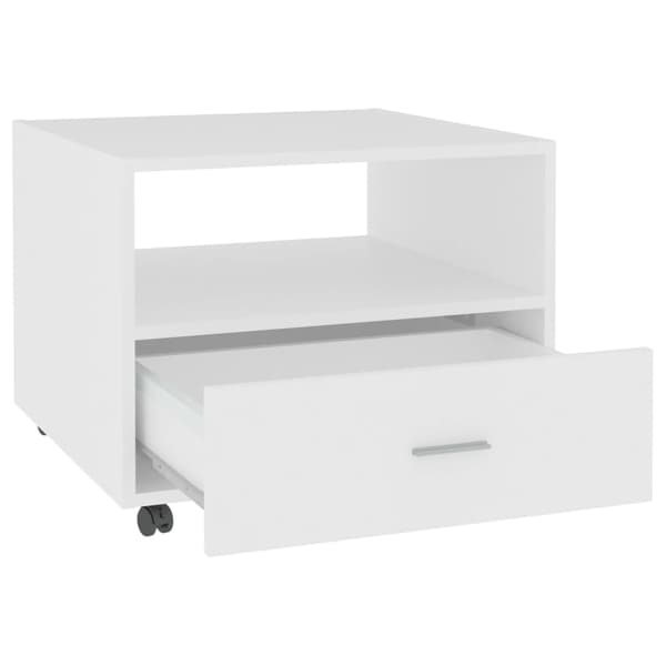 vidaXL Soffbord vit 55x55x40 cm konstruerat trä Vit