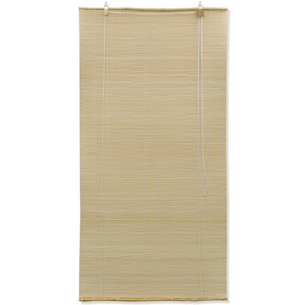 Köp vidaXL Rullgardin naturlig bambu 80 x 160 cm Beige | Fyndiq