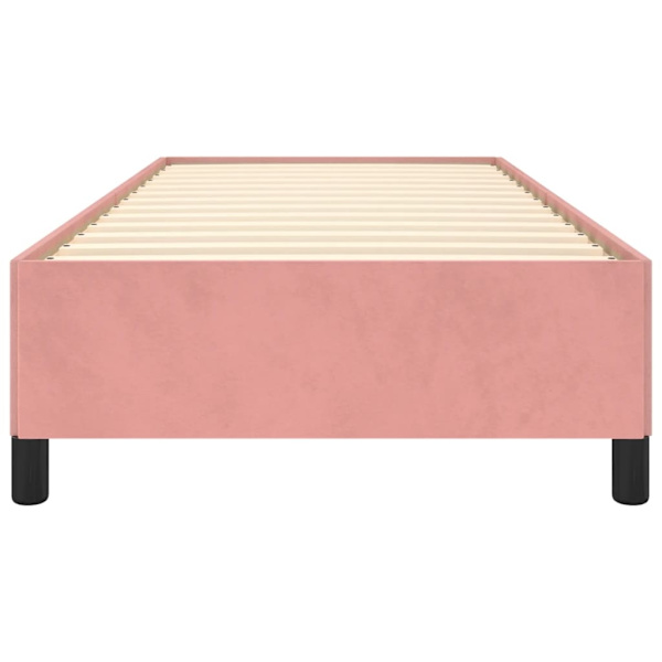 vidaXL Sängram rosa 80x200 cm sammet Rosa