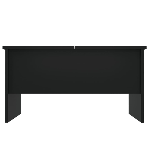vidaXL Soffbord svart 80x50x42,5 cm konstruerat trä Svart