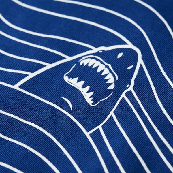 vidaXL T-shirt för barn mörkblå 140 Blå