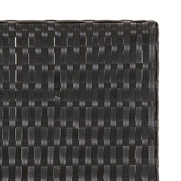 vidaXL Hopfällbart bord svart 45x35x32 cm konstrotting Svart