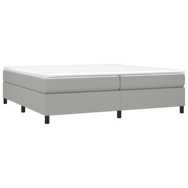 vidaXL Ramsäng ljusgrå 200x200 cm tyg Grå