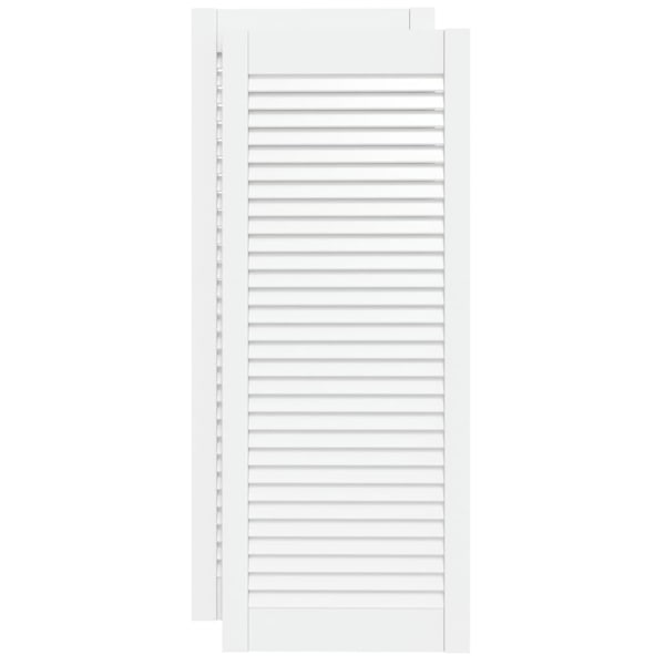 vidaXL Skåpluckor lamelldesign 2 st vit 99,3x39,4 cm massiv furu Vit