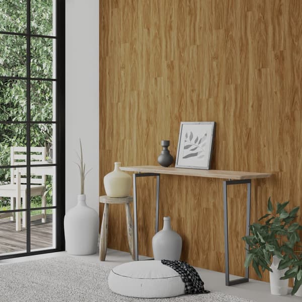 vidaXL Väggpaneler träimitation brun PVC 2,06 m² Brun