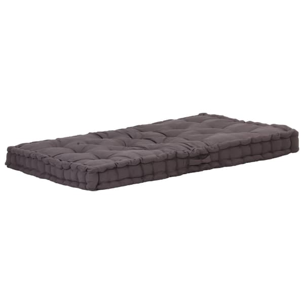 vidaXL Dynor till pallsoffa 2 st bomull antracit Antracit