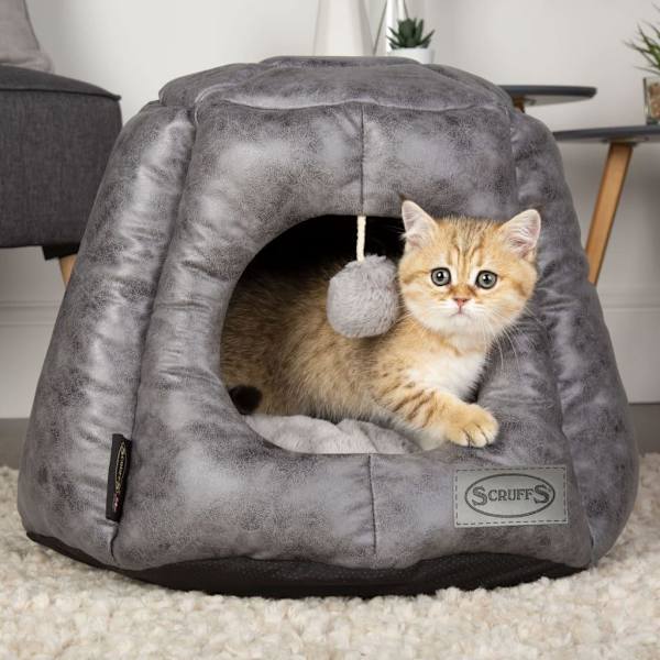 Scruffs & Tramps Kattbädd Knightsbridge 48x38 cm grå grå