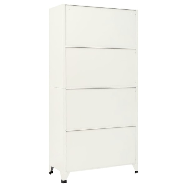 vidaXL Förvaringsskåp grå och blå 90x40x180 cm stål Grå
