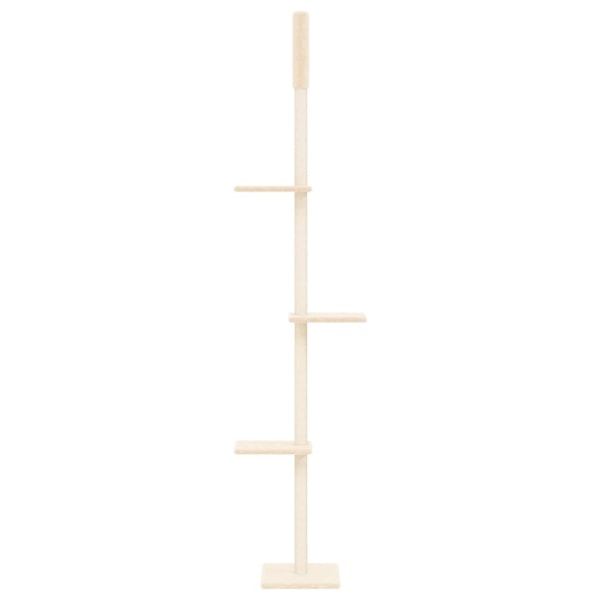 vidaXL Golv-till-tak klösträd gräddvit 267,5-297,5 cm Kräm
