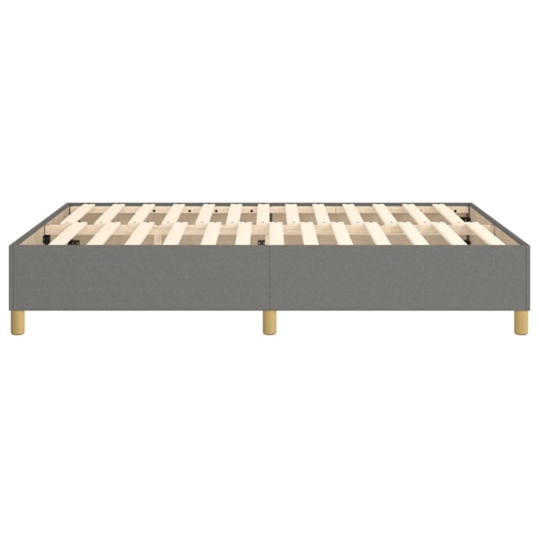 vidaXL Sängram utan madrass mörkgrå 140x200 cm tyg Grå