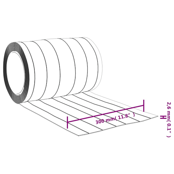 vidaXL Köldridå transparent 300x2,6 mm 10 m PVC Transparent