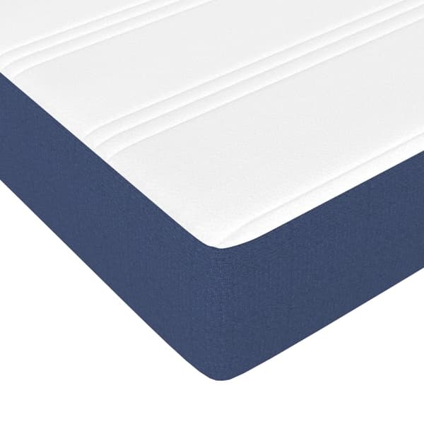 vidaXL Pocketresårmadrass blå 100x200x20 cm tyg Blå