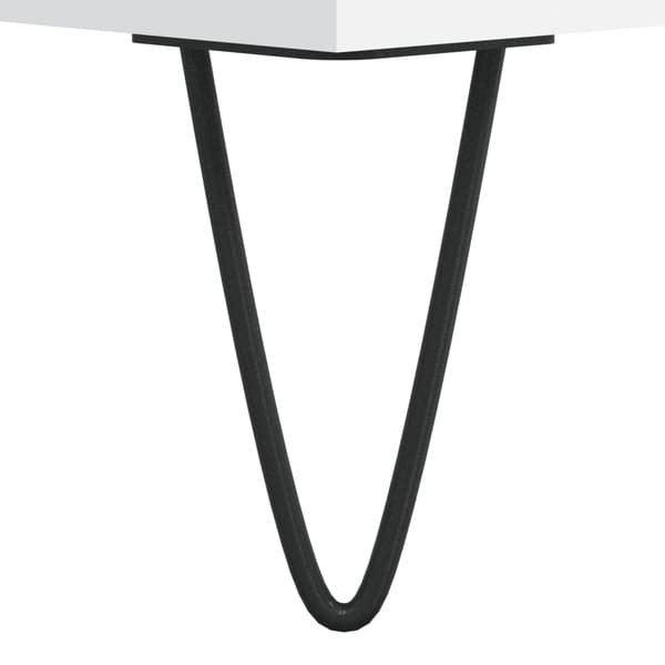 vidaXL Byrå vit 60x35x70 cm konstruerat trä Vit