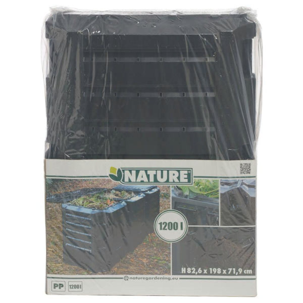 Nature Kompostlåda svart 1200 L 6071483 Svart