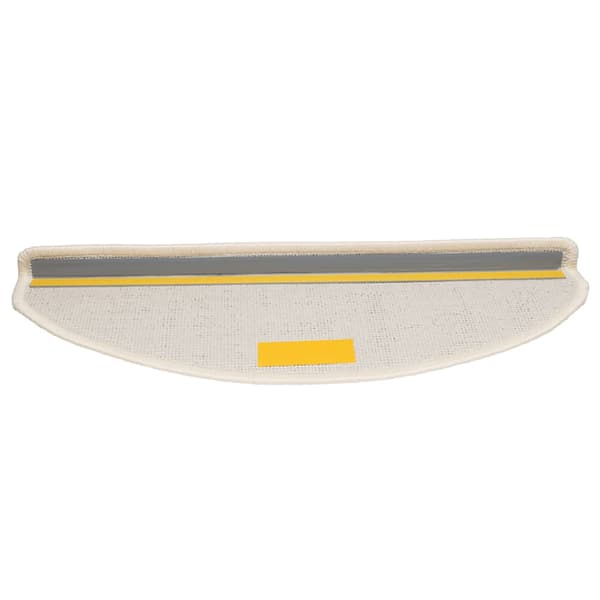 vidaXL Trappstegsmattor 10 st 65x25 cm vit Vit