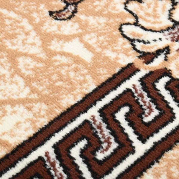 vidaXL Gångmatta beige BCF 100x150 cm Beige