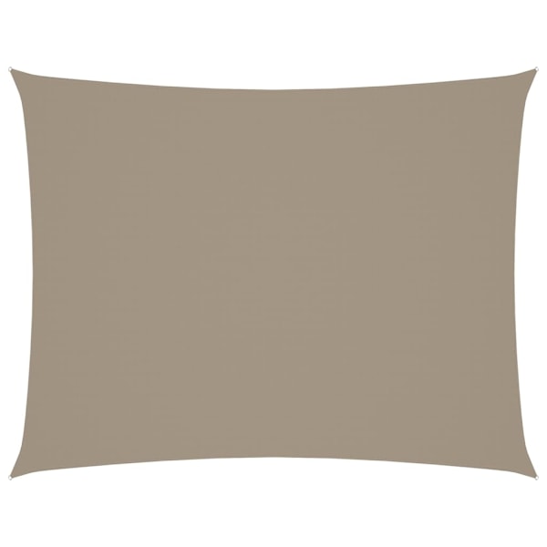 vidaXL Solsegel oxfordtyg rektangulärt 4x5 m taupe Taupe