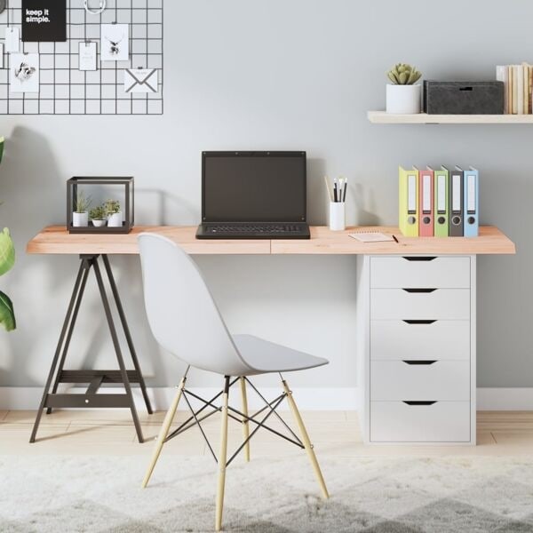 vidaXL Bordsskiva 160x50x(2-4) cm obehandlad massiv ek Brun