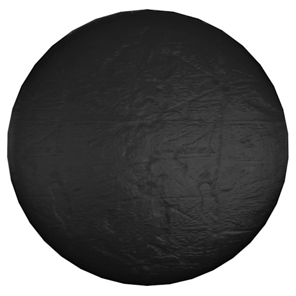 vidaXL Överdrag till loungegrupp 10 öljetter Ø236x67 cm rund Svart