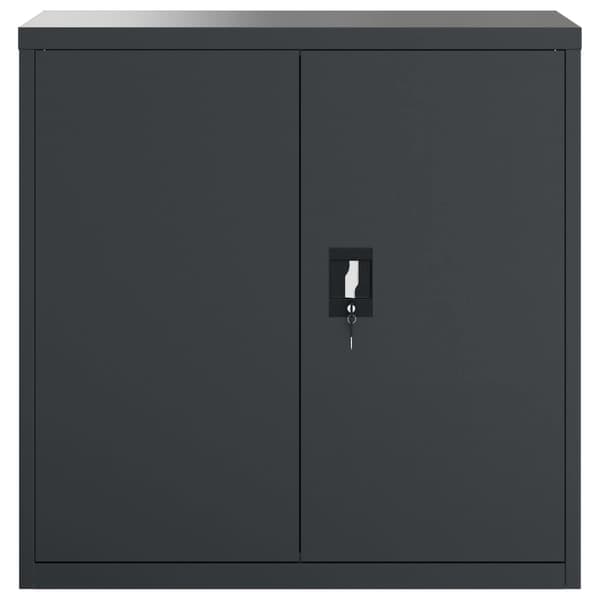 vidaXL Dokumentskåp antracit 90x40x90 cm stål Antracit