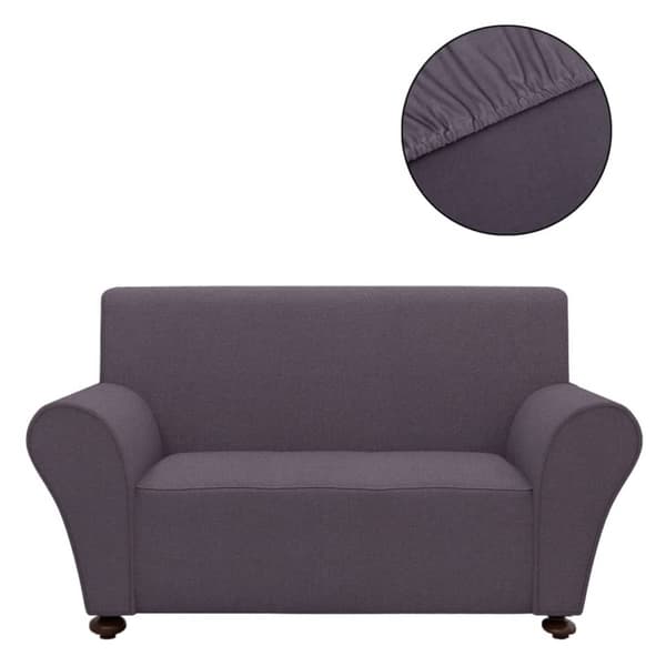 vidaXL Sofföverdrag med stretch antracit polyesterjersey Antracit