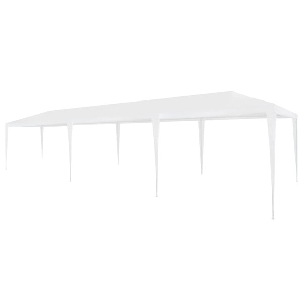 vidaXL Partytält PE 3x9 m vit Vit