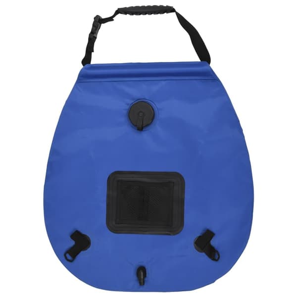 vidaXL Campingduschpåse blå 20 L PVC