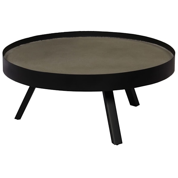 vidaXL Soffbord bordsskiva i betong 74x32 cm Svart