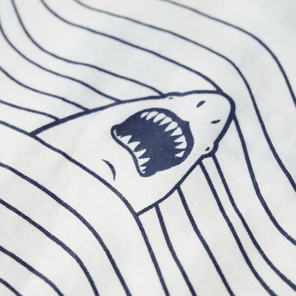 vidaXL T-shirt för barn ecru 140 Vit