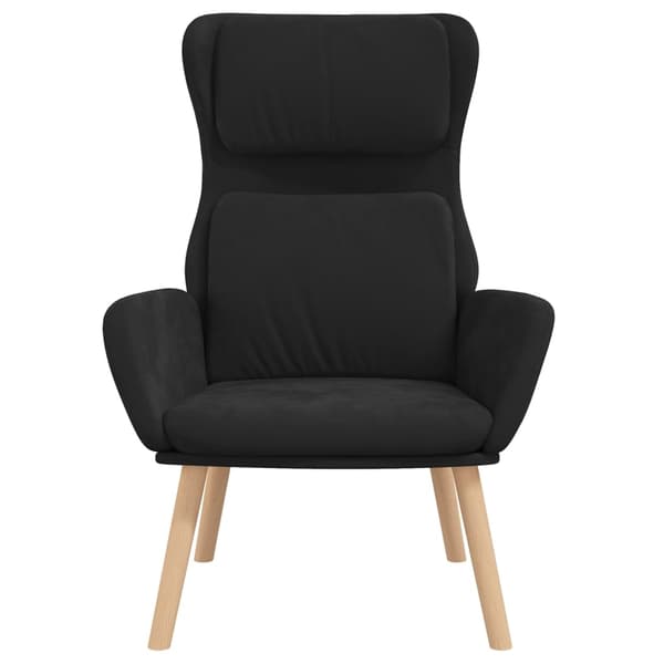 vidaXL Vilstol svart sammet art