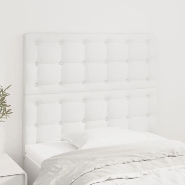 vidaXL Huvudgavlar 2 st vit 90x5x78/88 cm konstläder Vit