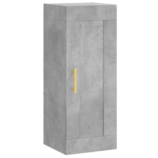 vidaXL Högskåp betonggrå 34,5x34x180 cm konstruerat trä Grå