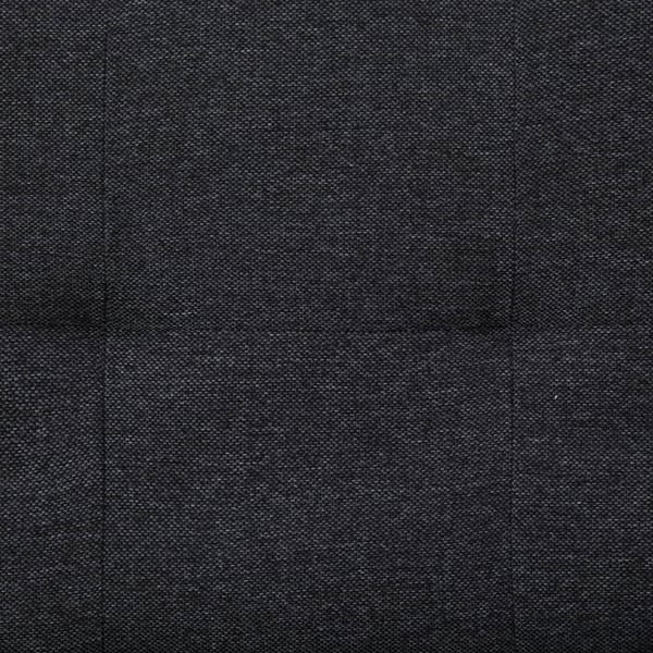 vidaXL Bäddsoffa med två kuddar mörkgrå polyester grå